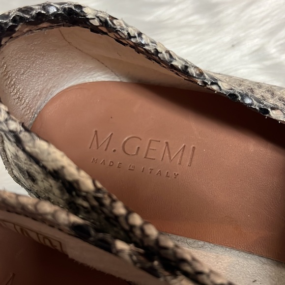 M. Gemi Italian leather loafers. Snakeskin. Excellent. - Picture 6 of 8
